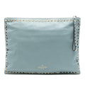 Valentino Large Leather Rockstud Clutch