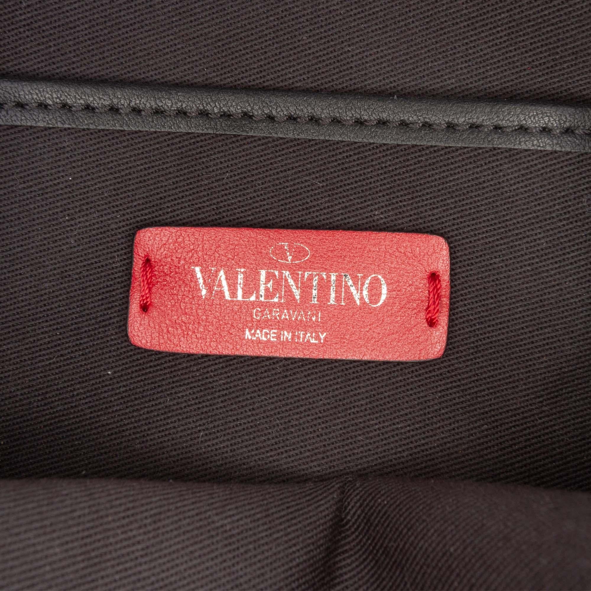 Valentino Leather Chevron Print Rockstud Camera Bag