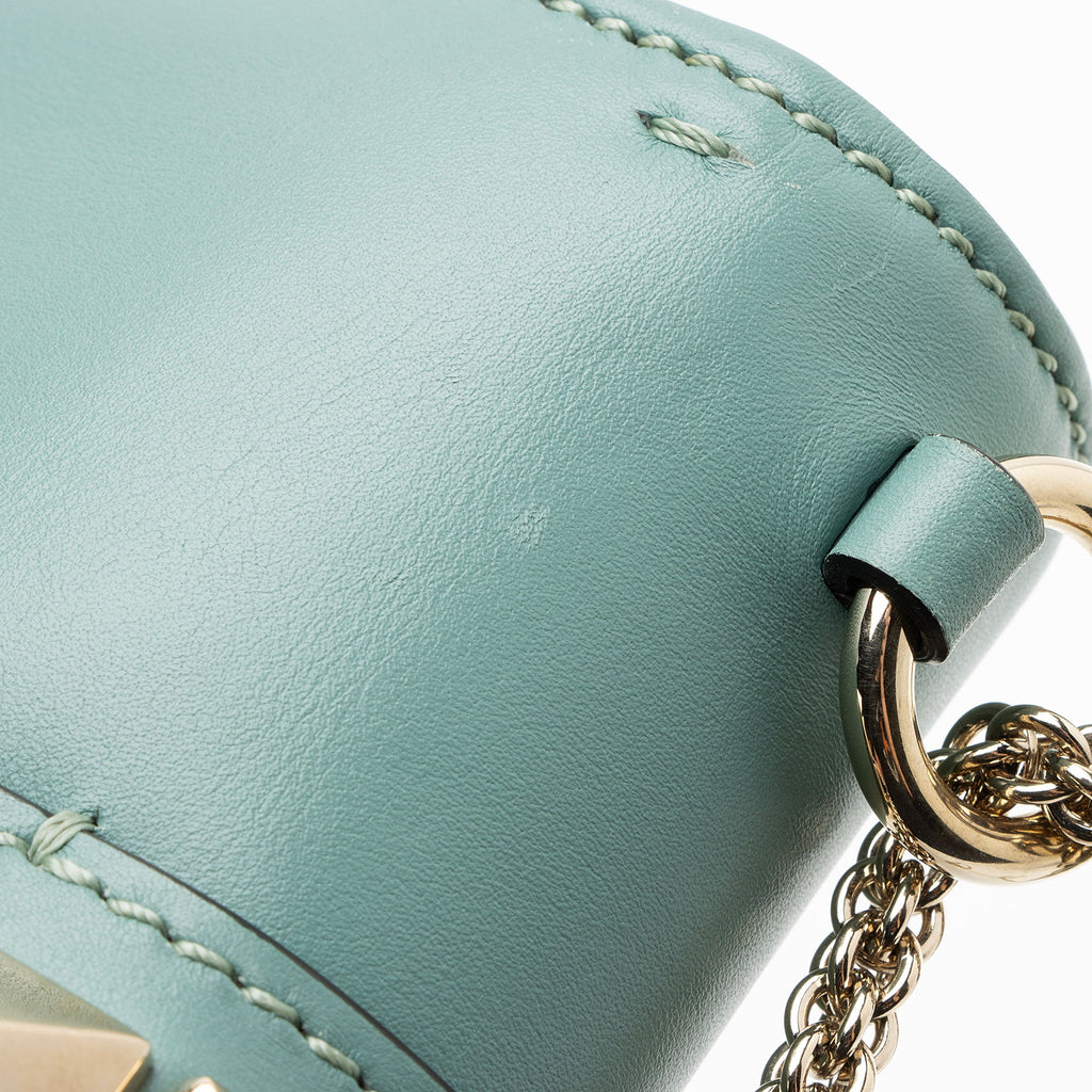 Valentino Leather Glam Lock Mini Shoulder Bag