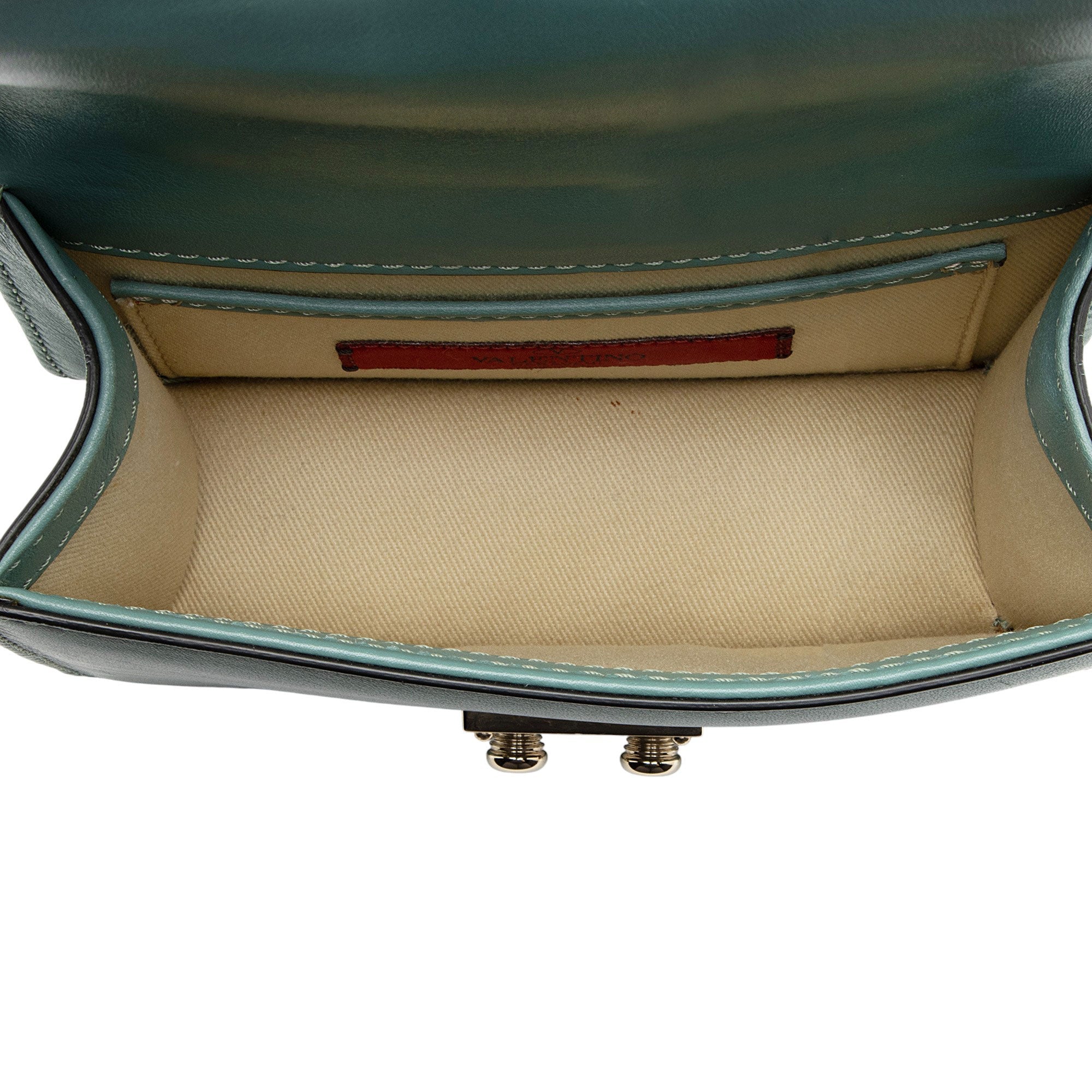 Valentino Leather Glam Lock Mini Shoulder Bag