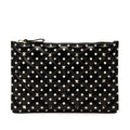 Valentino Leather Polka Dot Rockstud Clutch