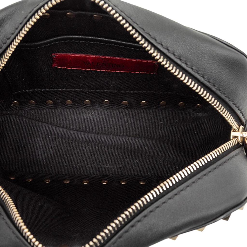 Valentino Leather Rockstud Camera Bag