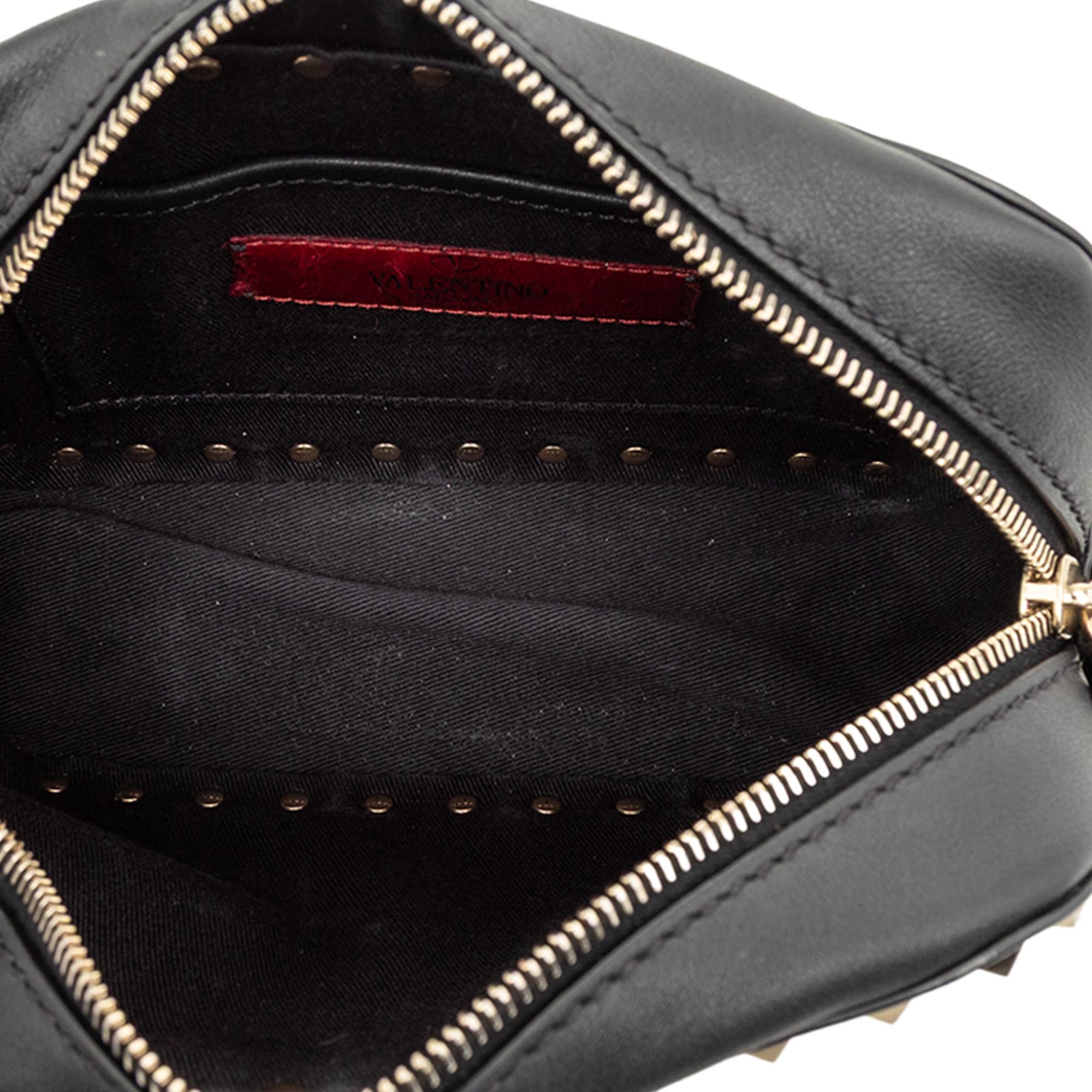 Valentino Leather Rockstud Camera Bag