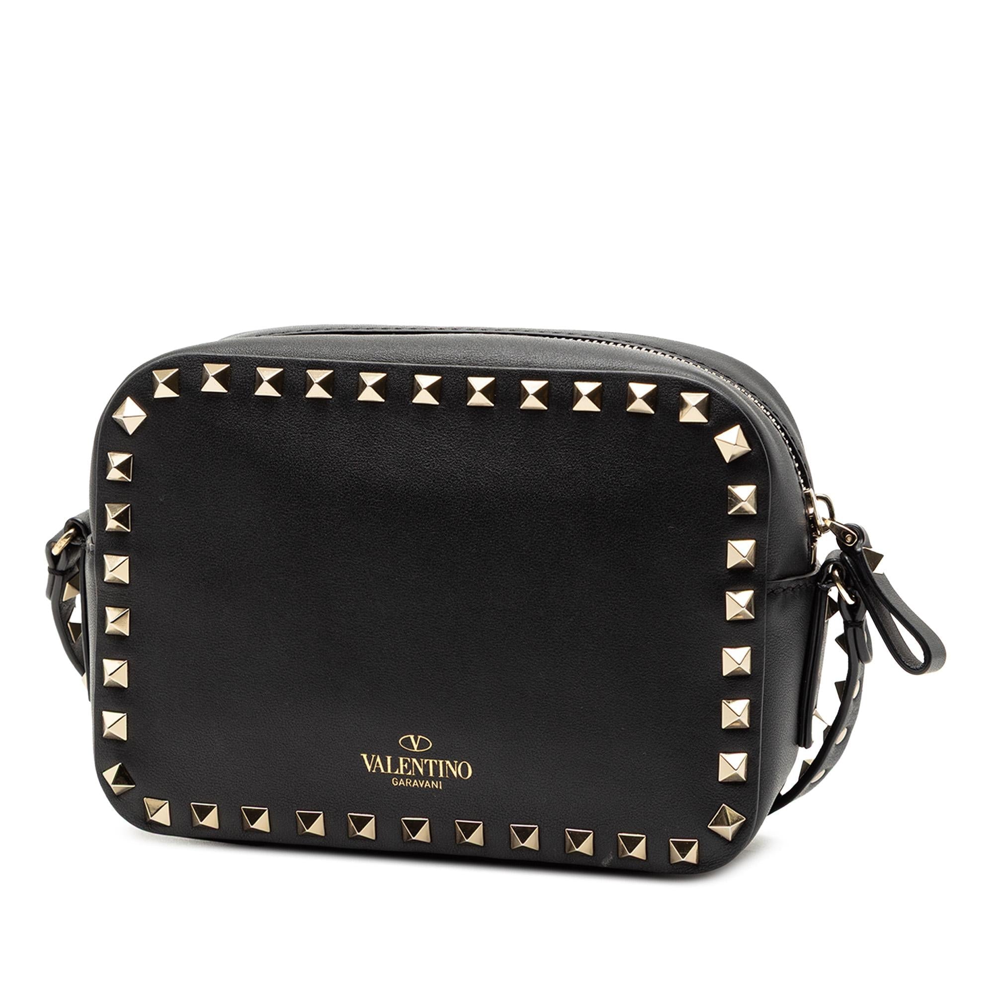 Valentino Leather Rockstud Camera Bag