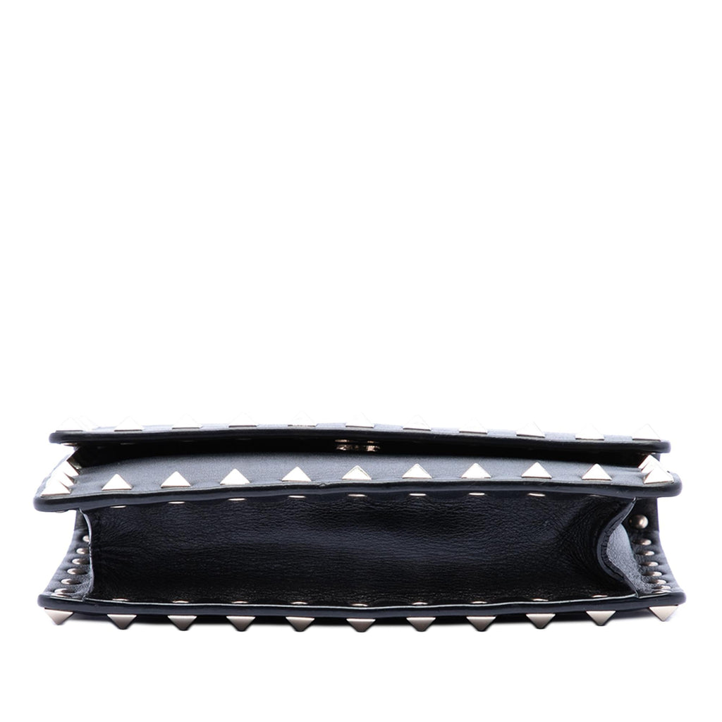 Valentino Leather Rockstud Clutch on Chain