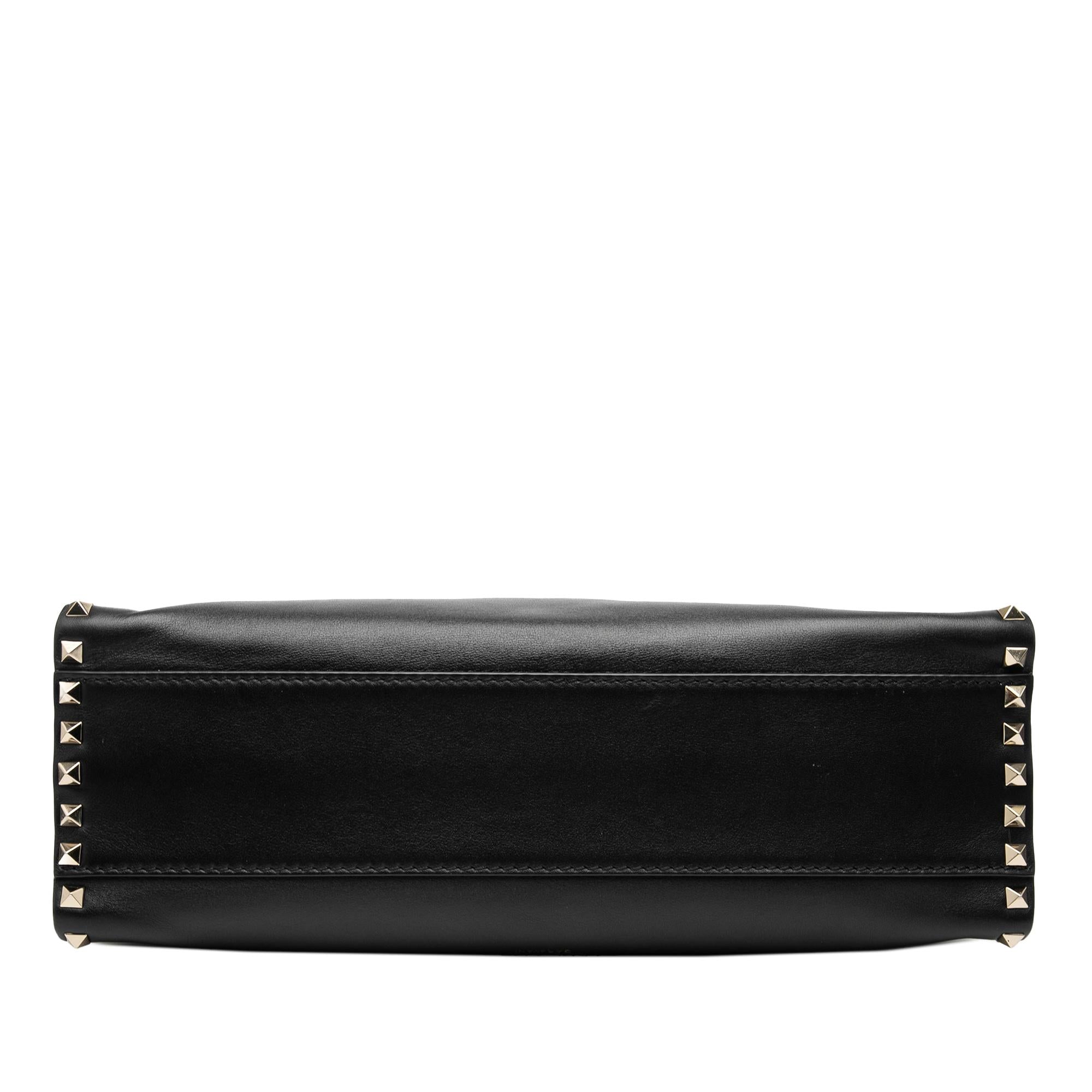 Valentino Leather Rockstud Convertible Tote