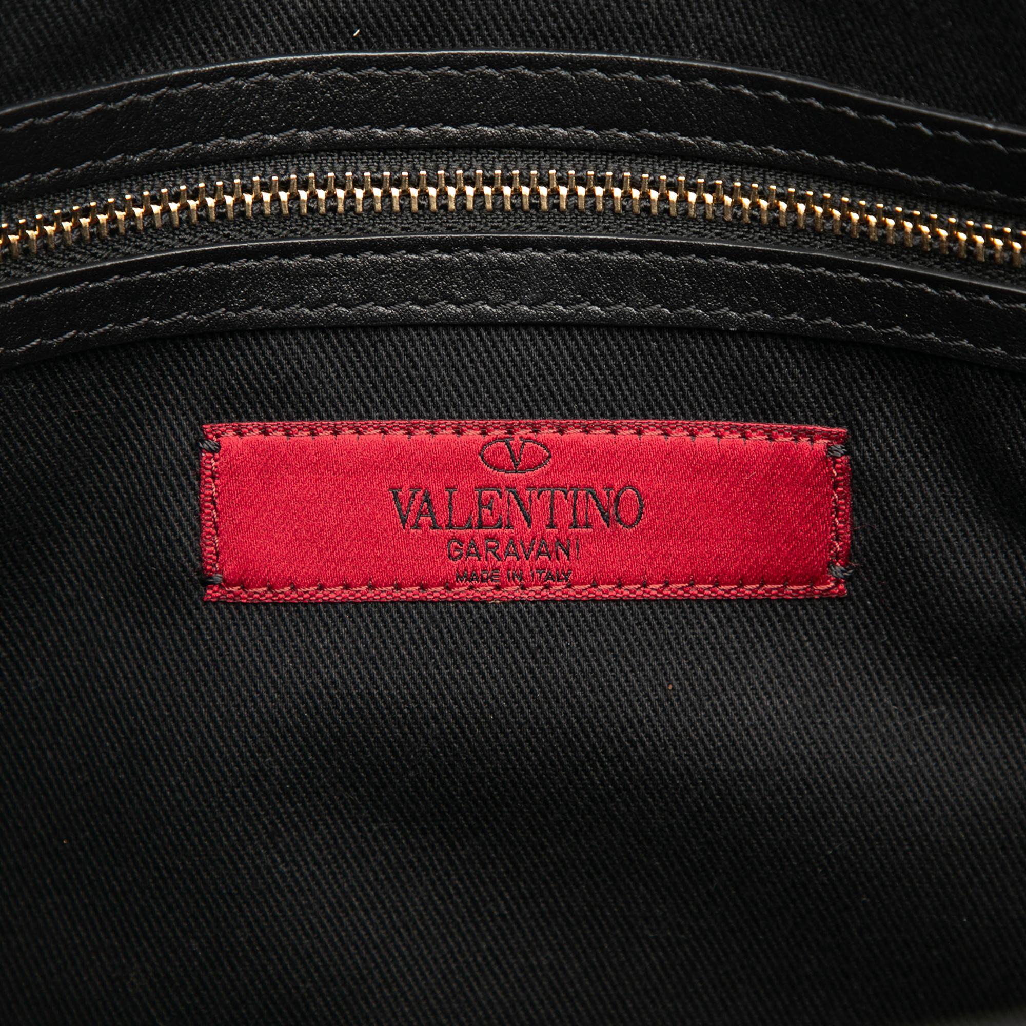 Valentino Leather Rockstud Convertible Tote