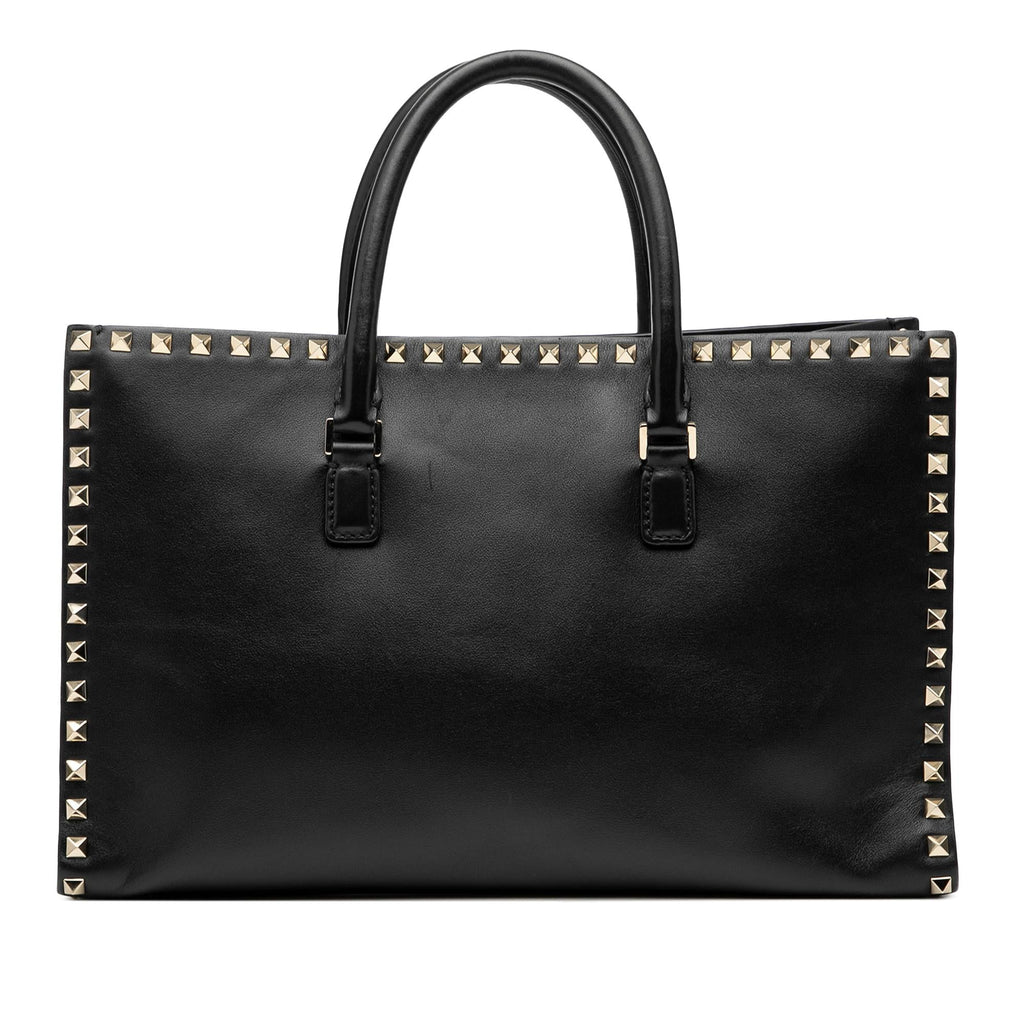 Valentino Leather Rockstud Convertible Tote