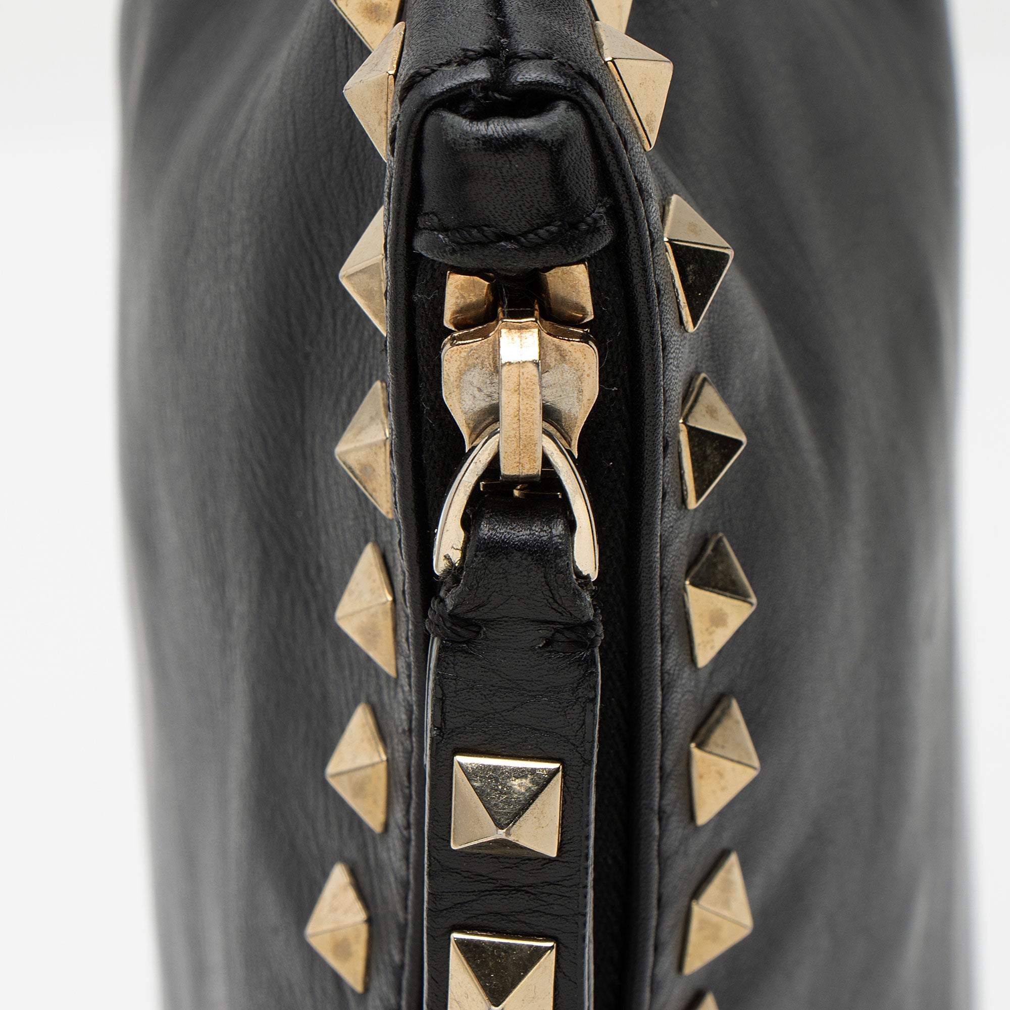 Valentino Leather Rockstud Oversized Clutch