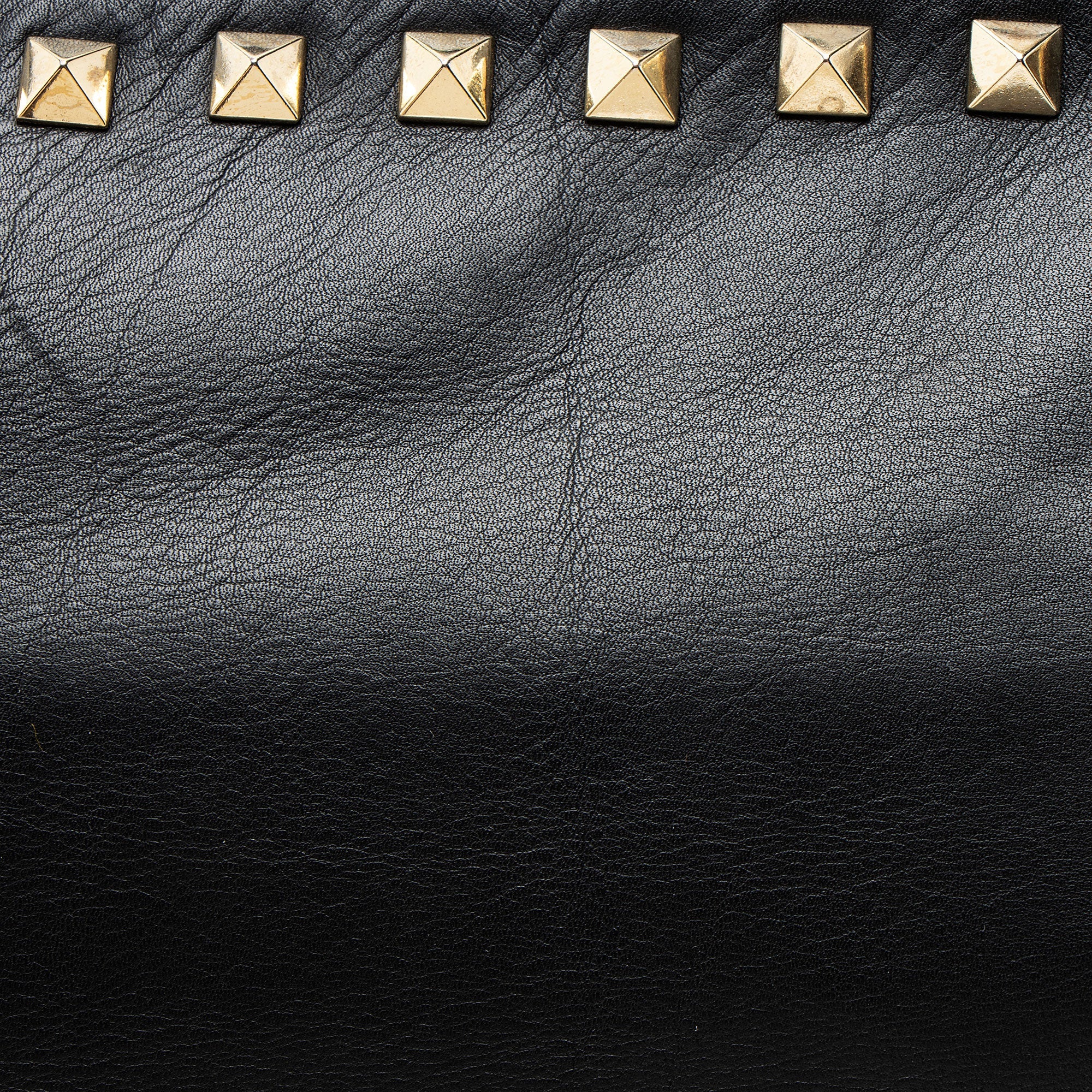 Valentino Leather Rockstud Oversized Clutch