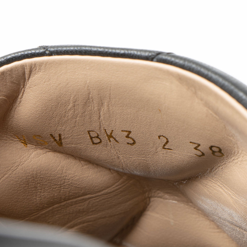 Valentino Leather Roman Stud Mules - Size 8 / 38