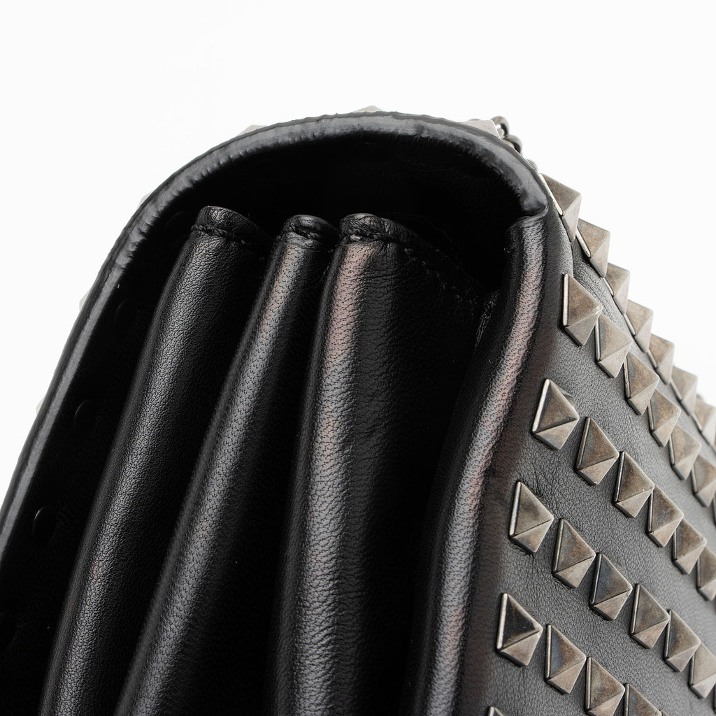 Valentino Leather Studded Va Va Voom Shoulder Bag