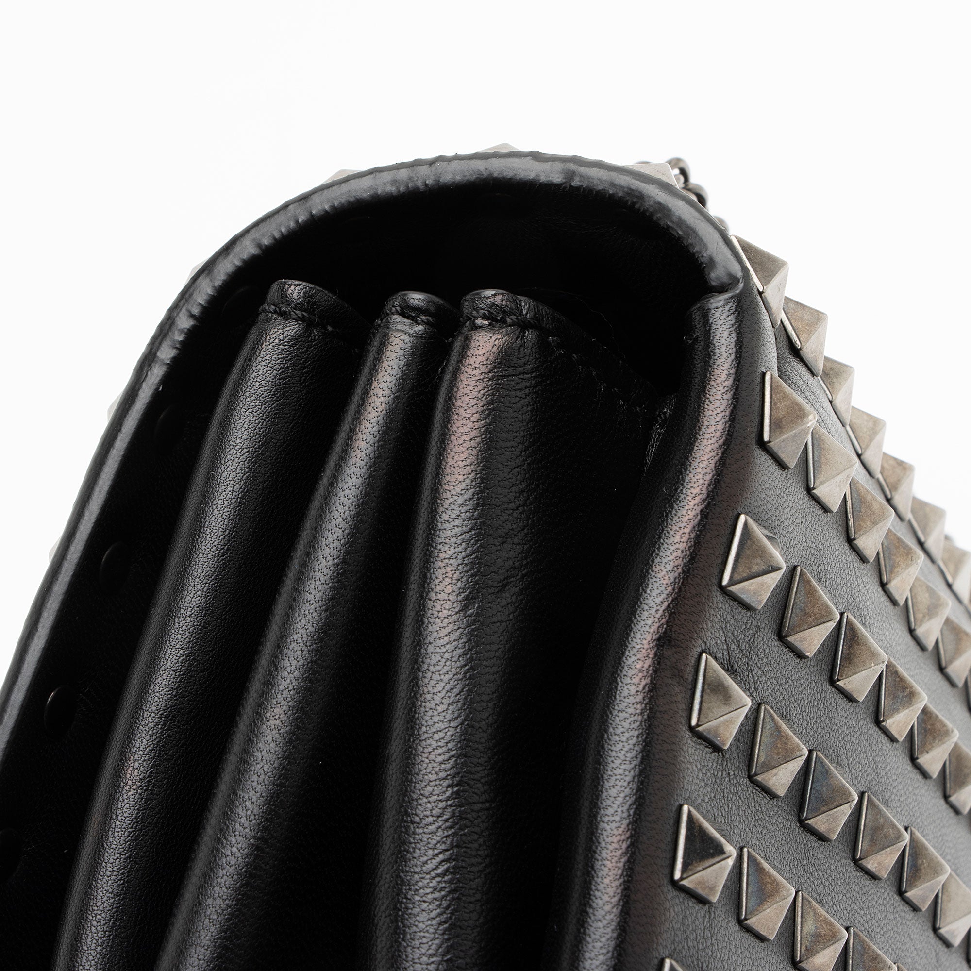 Valentino Leather Studded Va Va Voom Shoulder Bag