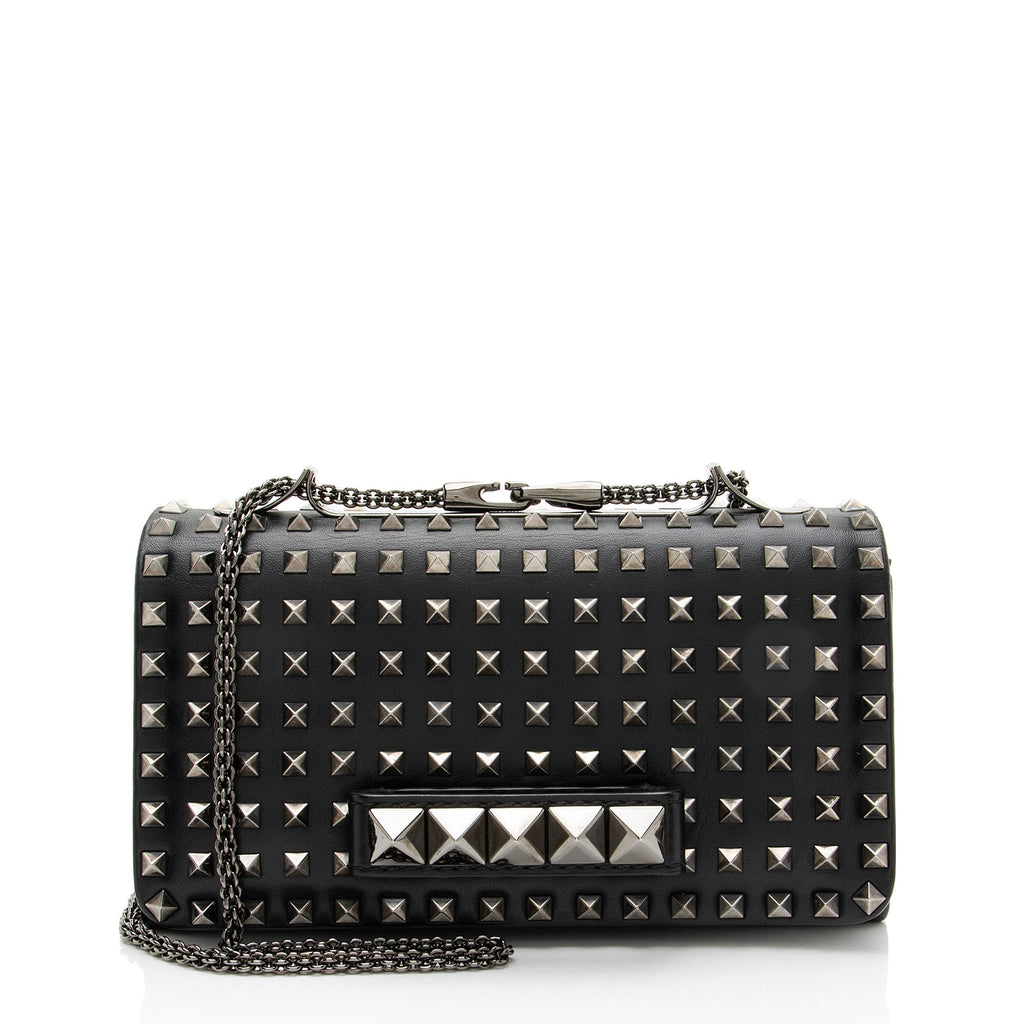 Valentino Leather Studded Va Va Voom Shoulder Bag