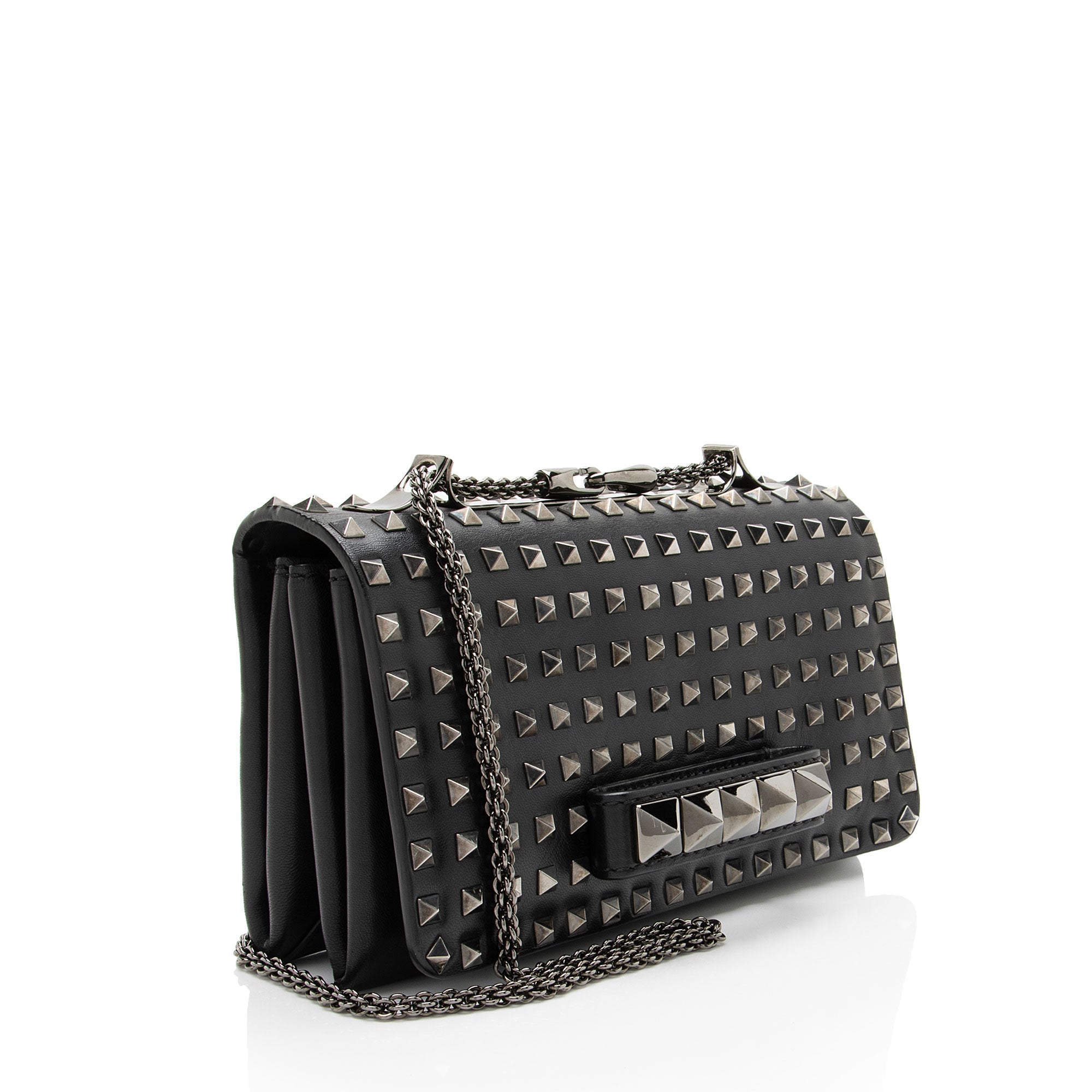 Valentino Leather Studded Va Va Voom Shoulder Bag