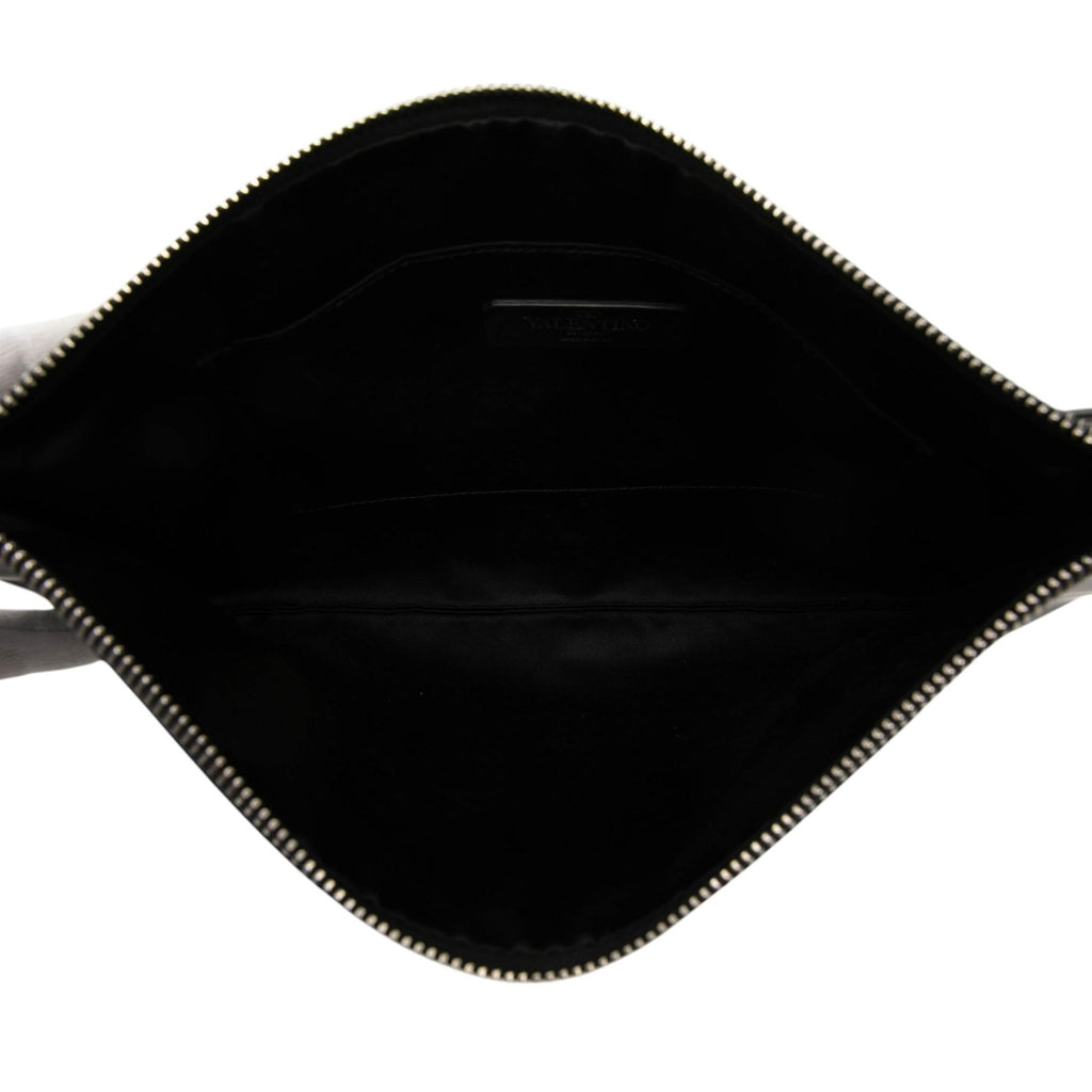 Valentino Leather VLTN Clutch