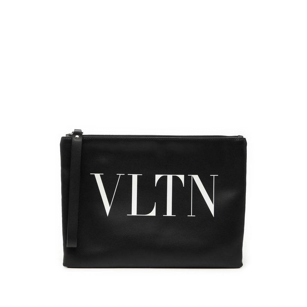 Valentino Leather VLTN Clutch