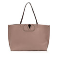 Valentino Leather Vlogo Fillme Tote