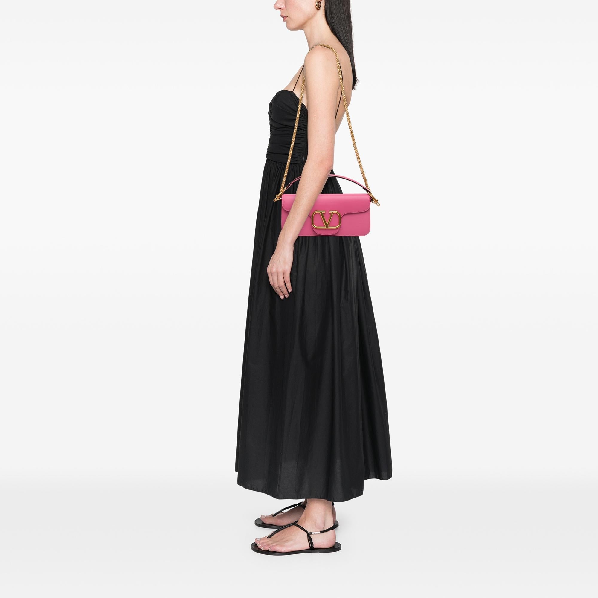 Valentino Medium Calfskin VLogo Loco Satchel