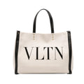 Valentino Medium Canvas Rockstud VLTN Tote