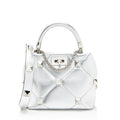 Valentino Metallic Calfskin Roman Stud The Handle Small Top Handle