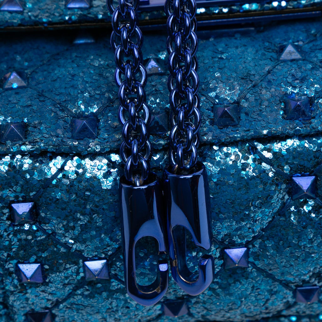 Valentino Mini Glitter Rockstud Spike Satchel