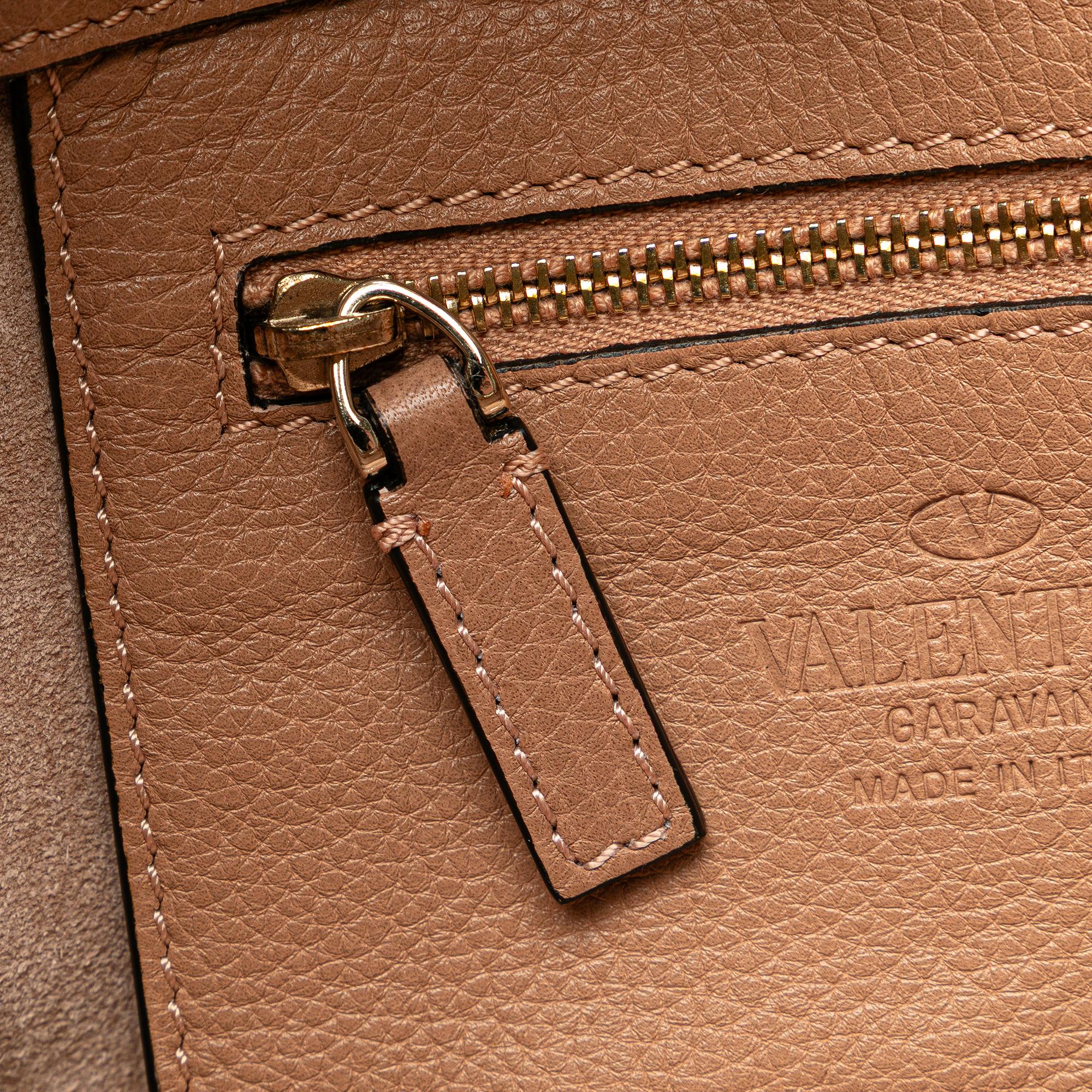 Valentino Mini Grainy Calfskin Rockstud Satchel