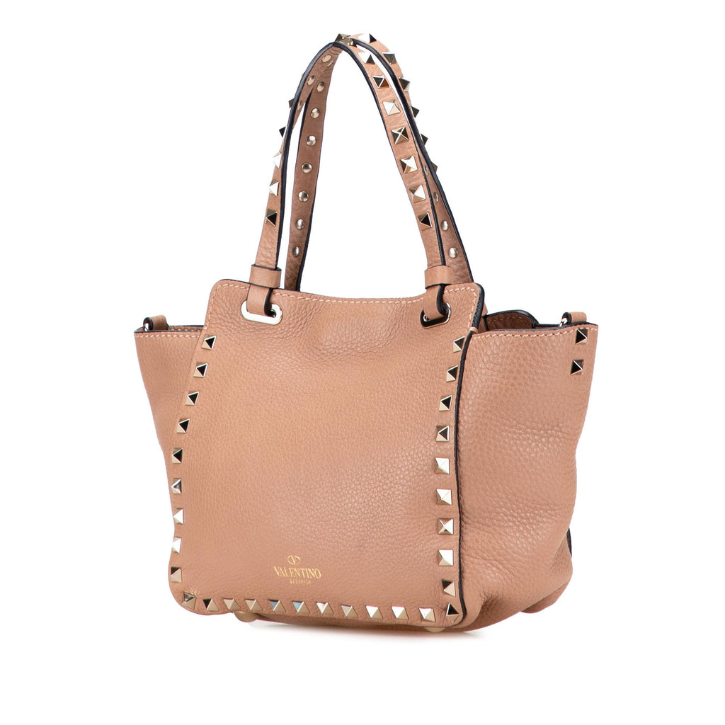 Valentino Mini Grainy Calfskin Rockstud Satchel