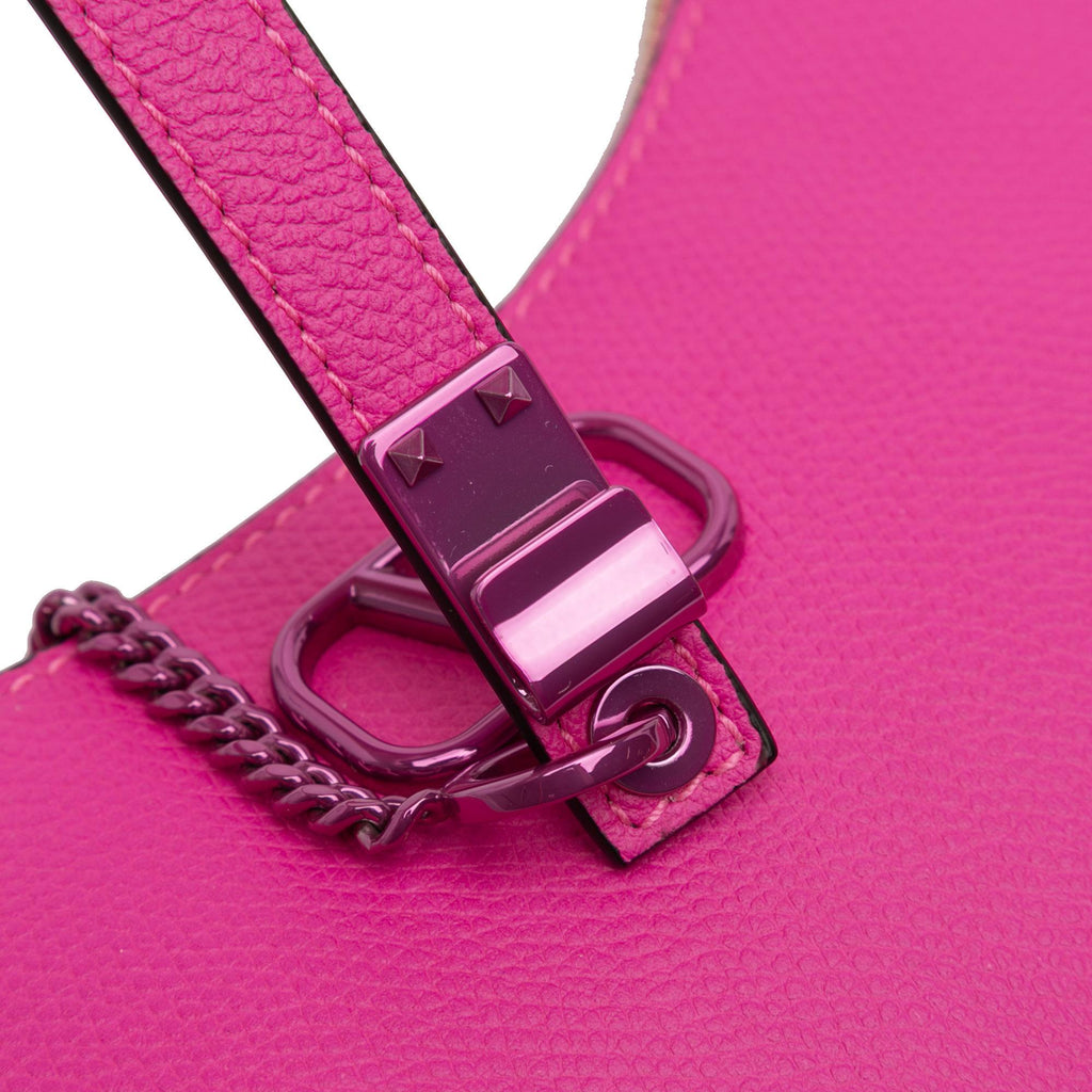 Valentino Mini Grainy Calfskin VLogo Hobo