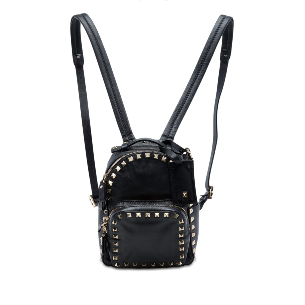 Valentino Mini Leather Rockstud Backpack
