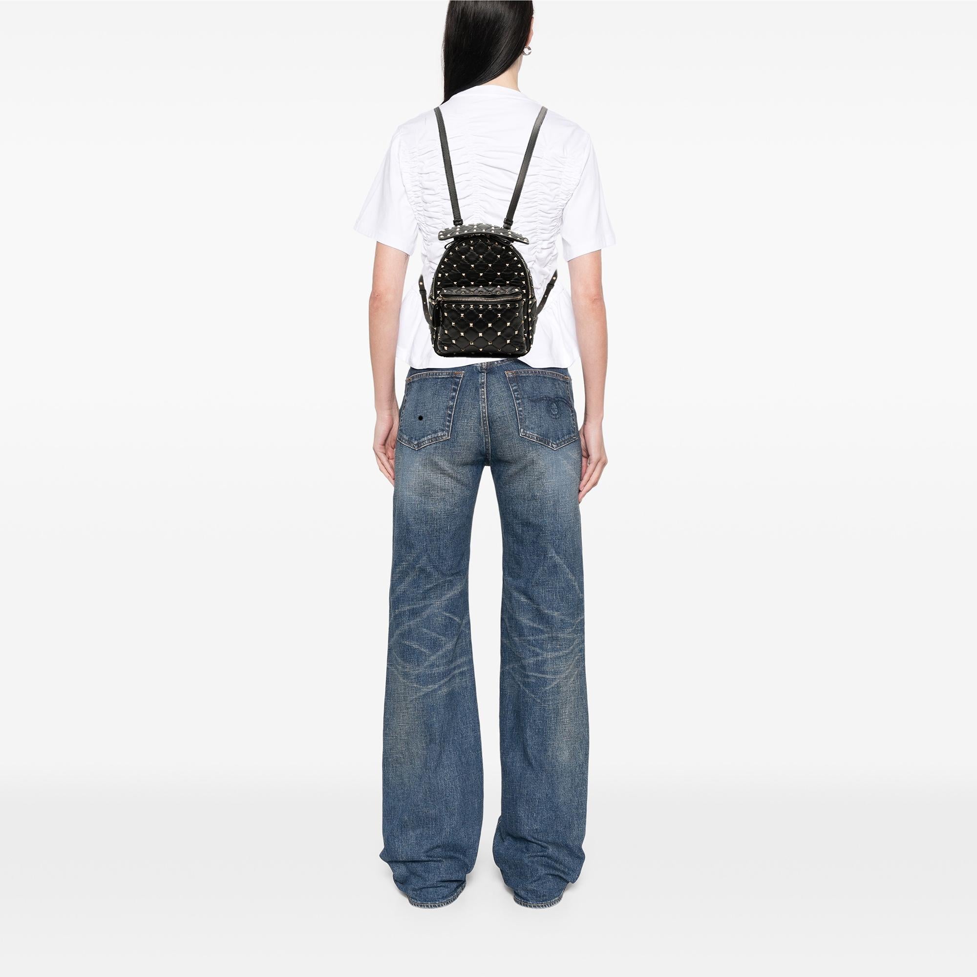 Valentino Mini Nappa Rockstud Spike Backpack