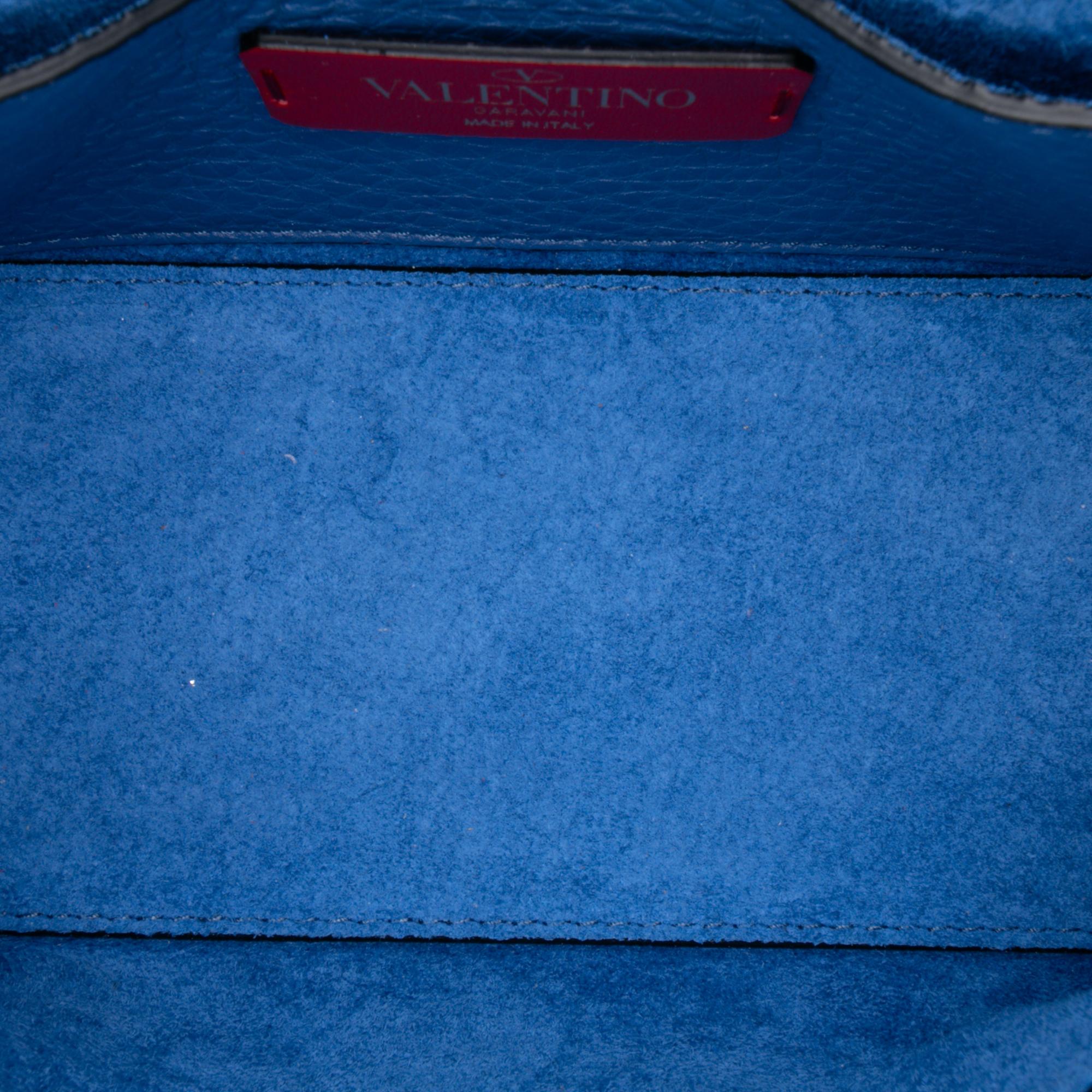 Valentino Mini Pebbled Calfskin Rockstud Flap Crossbody