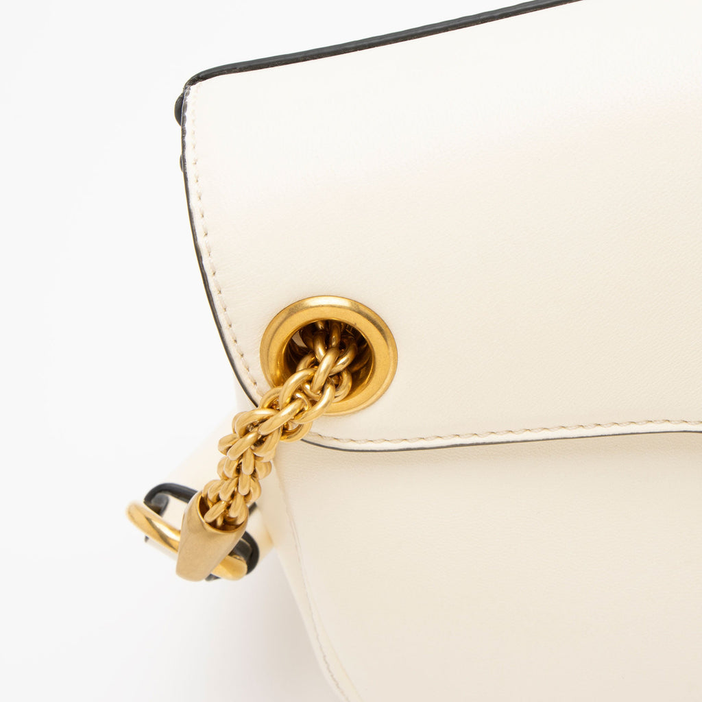 Valentino Lambskin VLogo Stud Sign Shoulder Bag (SHF-AjqgEs)