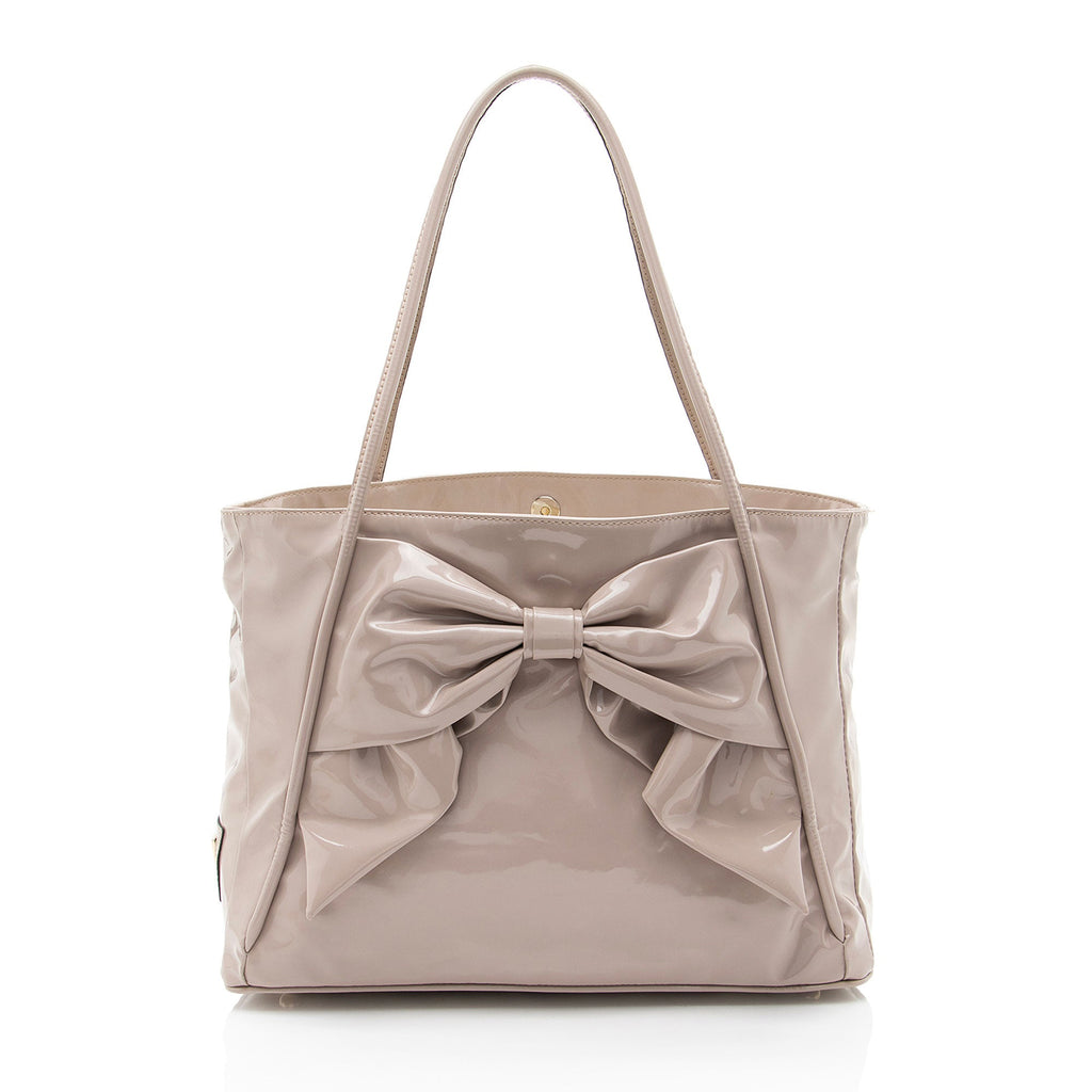 Valentino Patent Leather Betty Bow Tote