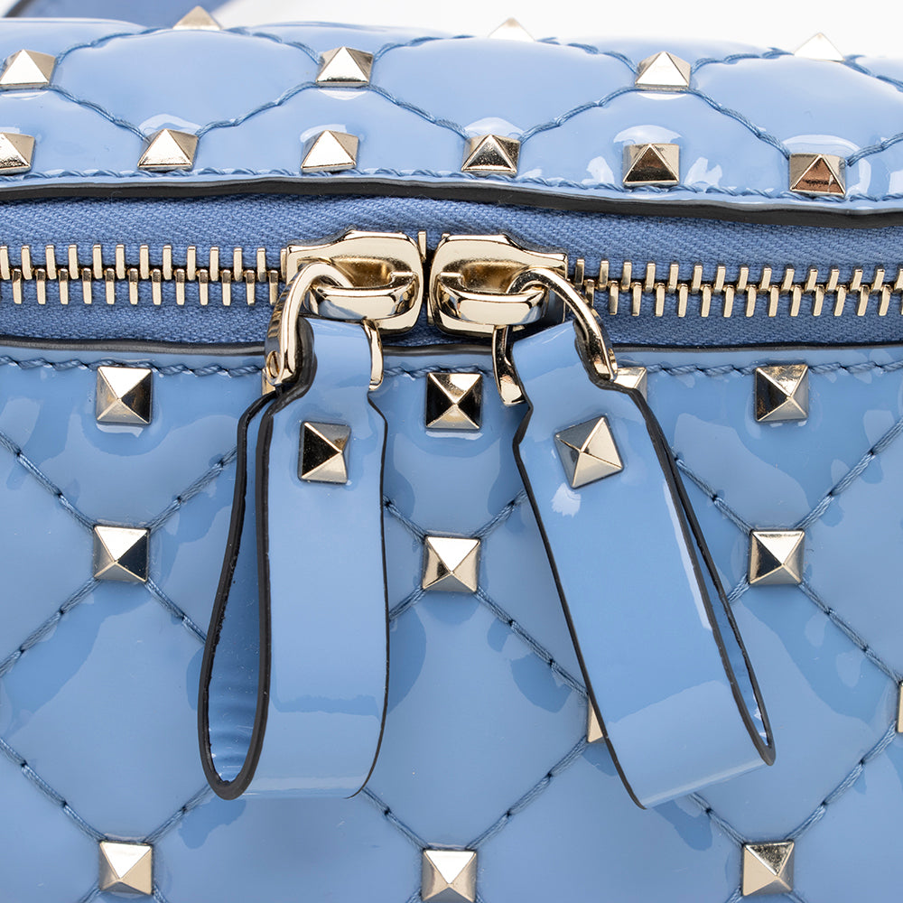 Valentino Patent Leather Rockstud Spike Belt Bag - FINAL SALE (SHF-14918)