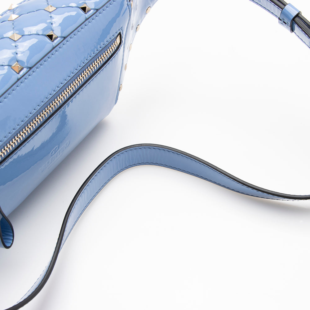 Valentino Patent Leather Rockstud Spike Belt Bag - FINAL SALE (SHF-14918)