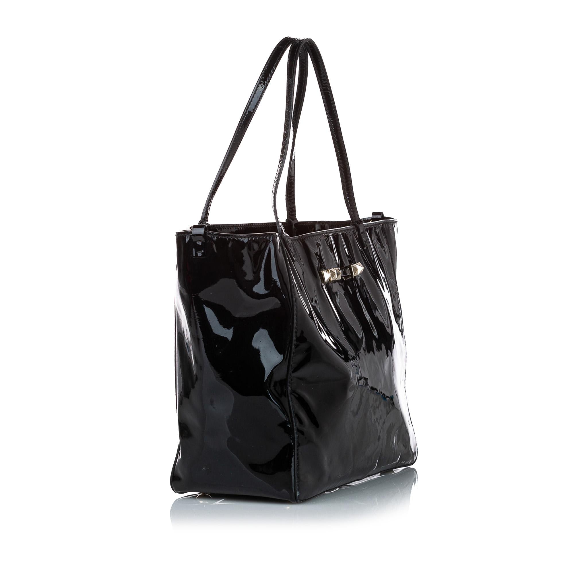 Valentino Patent Leather Satchel (SHG-30021)