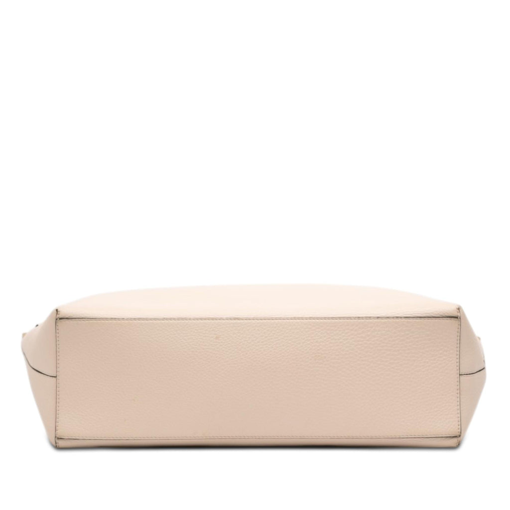 Valentino Pebbled Calfskin Rockstud Shopper Tote