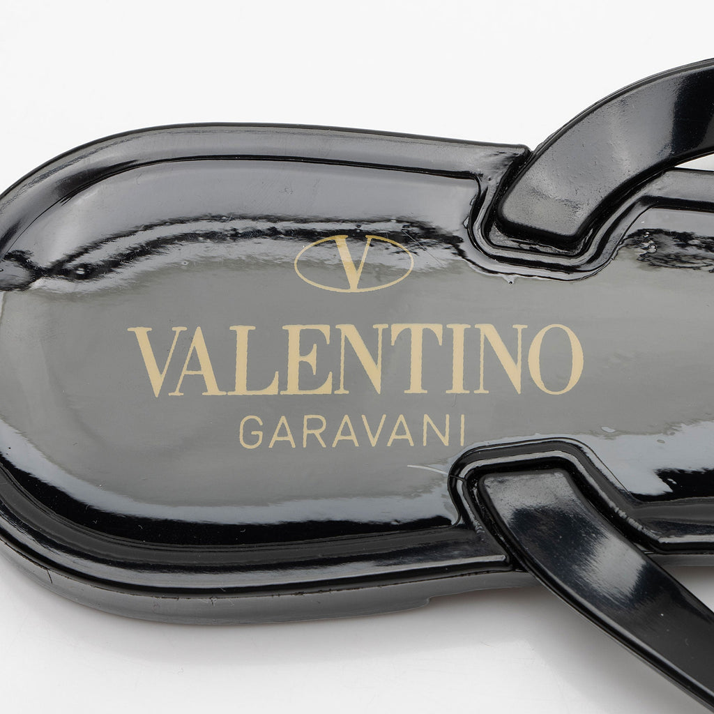 Valentino Rockstud Jelly Bow Sandals - Size 7 / 37