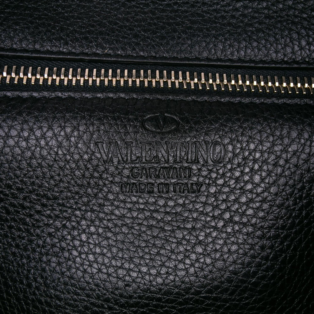 Valentino Small Grainy Calfskin Rockstud Flip Lock Messenger Bag