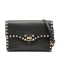 Valentino Small Leather Rockstud Flap Crossbody