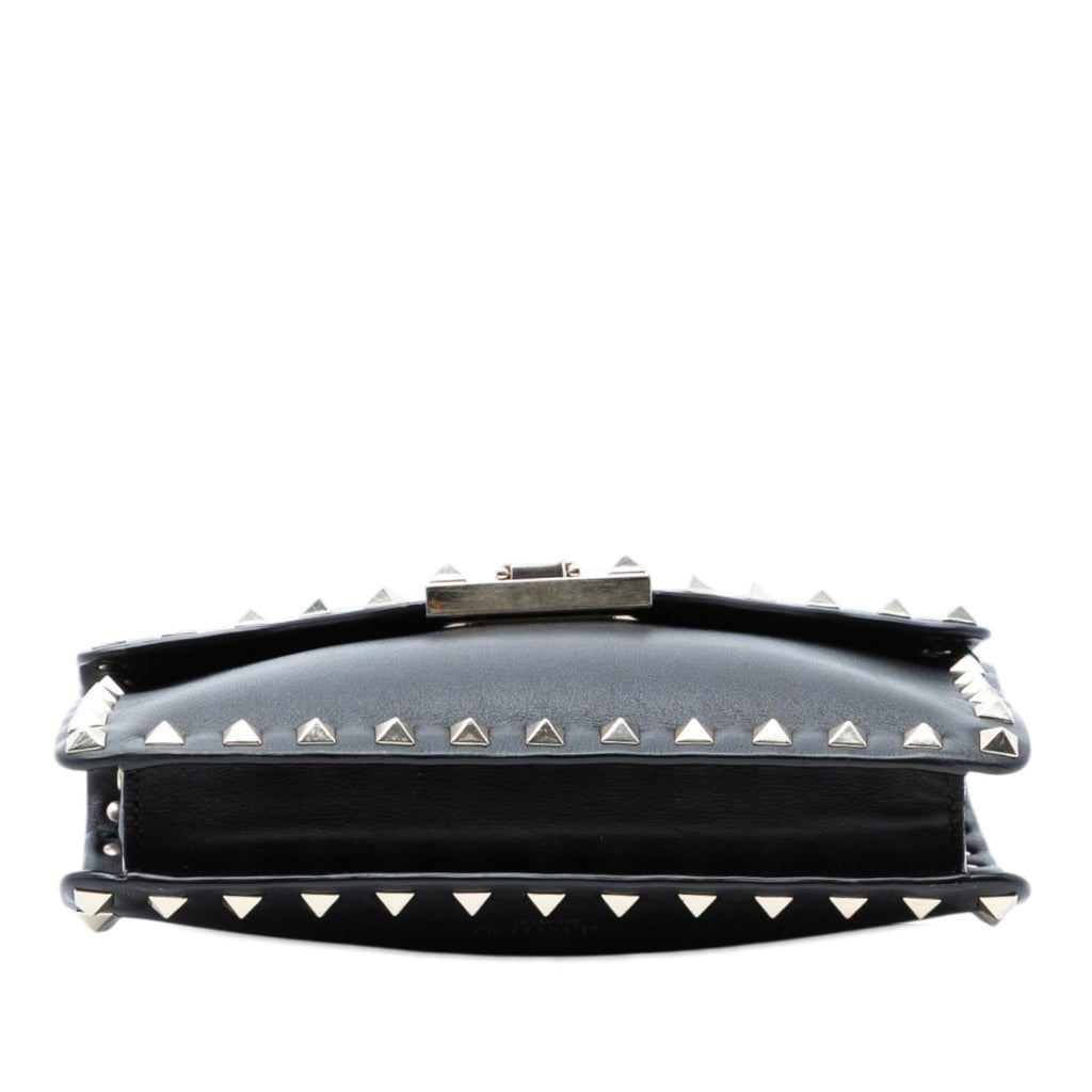 Valentino Small Leather Rockstud Flap Crossbody