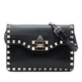 Valentino Small Leather Rockstud Flap Crossbody