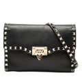 Valentino Small Leather Rockstud Flap Crossbody