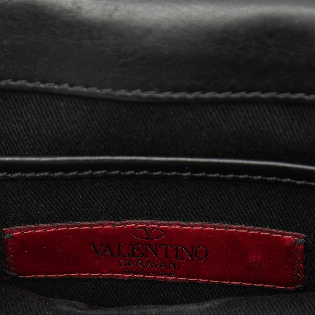 Valentino Small Leather Rockstud Flap Crossbody