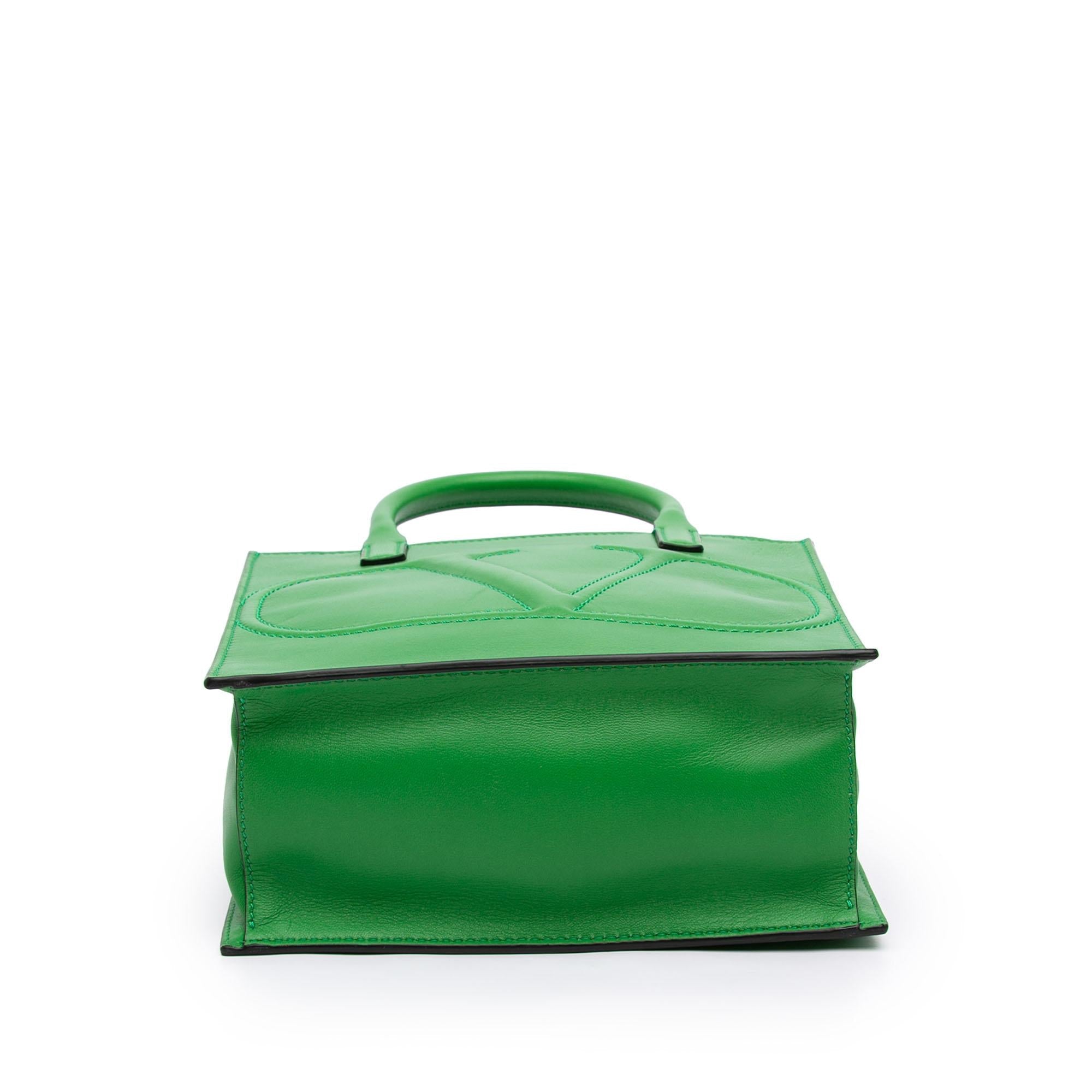 Valentino Small Leather VLogo Walk Tote