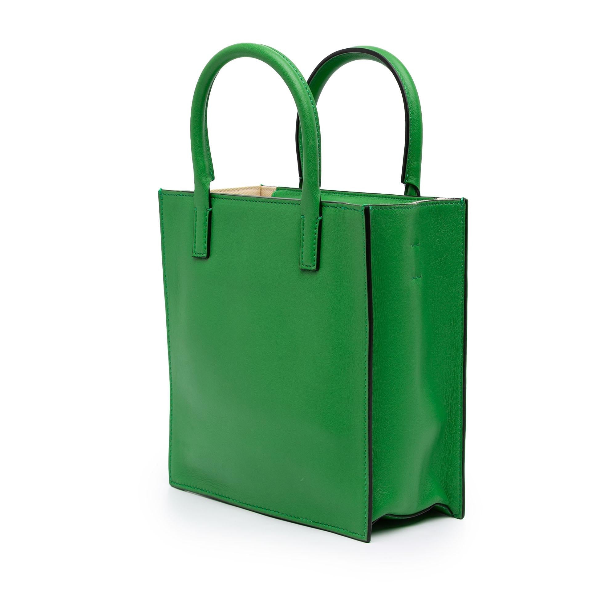 Valentino Small Leather VLogo Walk Tote