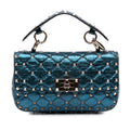 Valentino Small Metallic Lambskin Rockstud Spike Satchel
