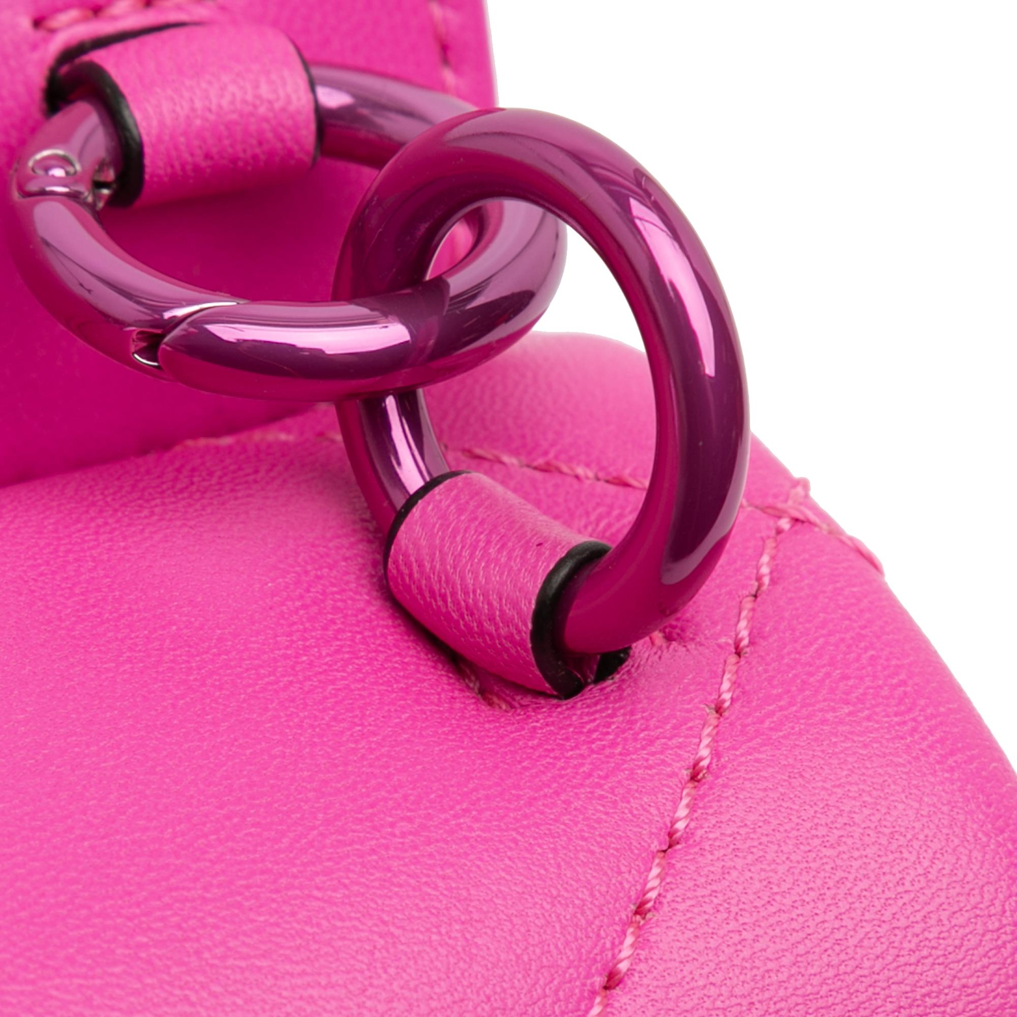 Valentino Small Nappa Lacquer Monochrome Roman Stud Satchel