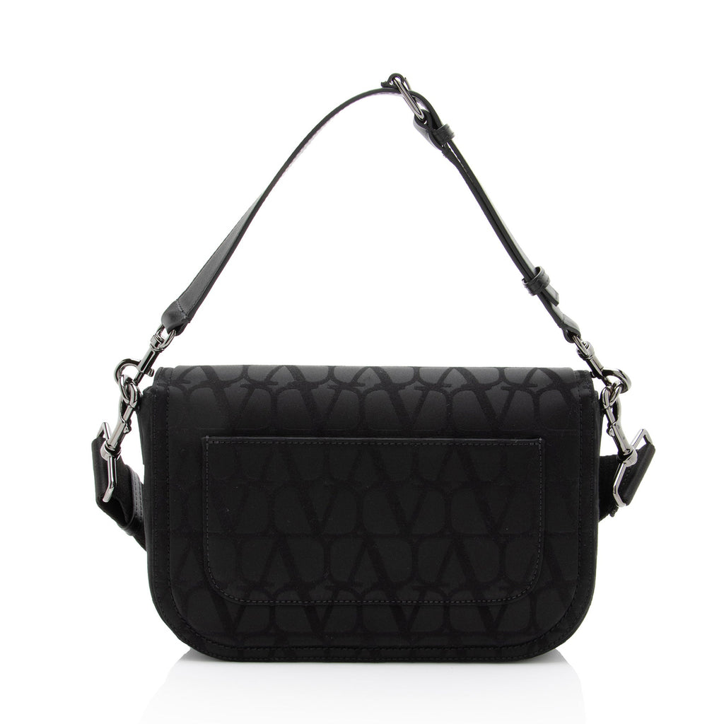 Valentino Toile Iconographe V Logo Shoulder Bag